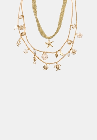 Набор из двух колье с морскими подвесками- Заказать в России