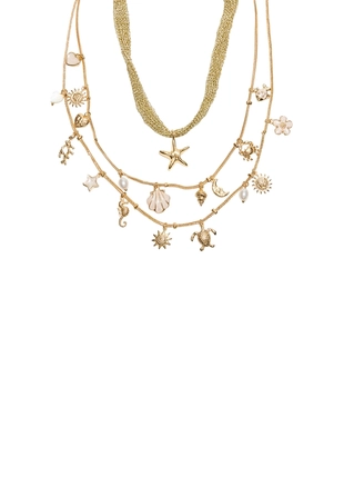 Набор из двух колье с морскими подвесками- Заказать в России