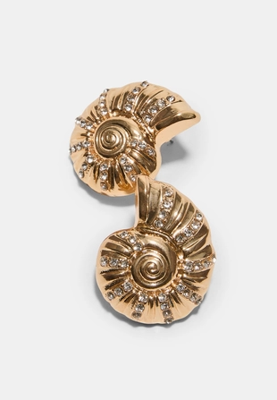 Набор из 2-х эмалированных серег-ракушек- Заказать в России