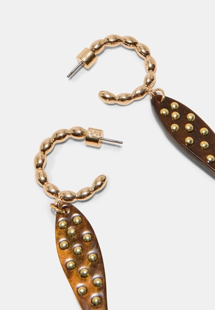 Серьги-рыбки с заклепками- Заказать в России