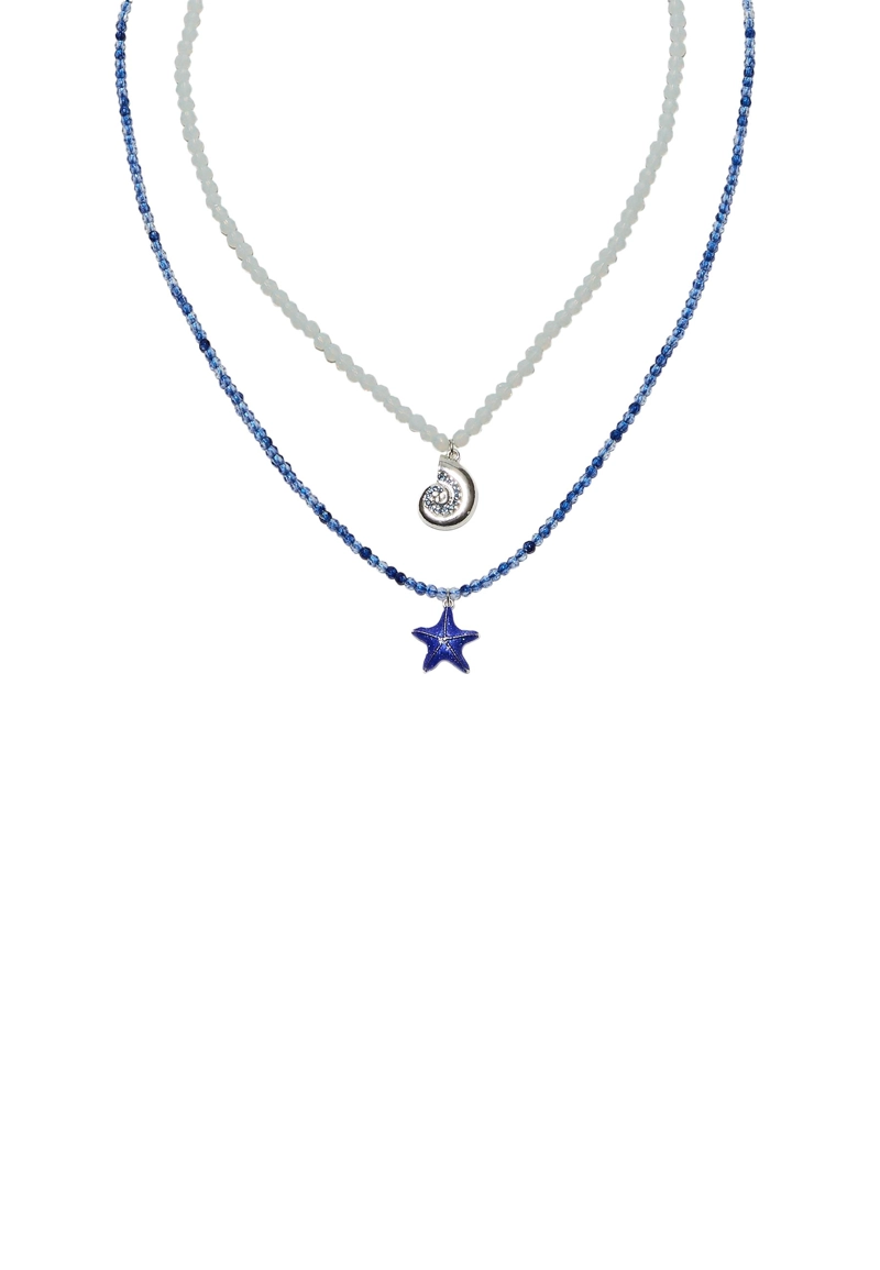 Набор колье с морскими бусинами