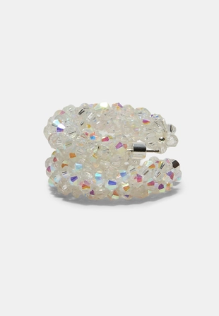 Серьги-кольца с бусинами- Заказать в России