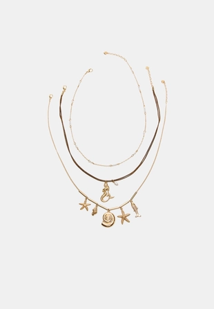 Набор из 3 колье с подвесками «Русалка»- Заказать в России