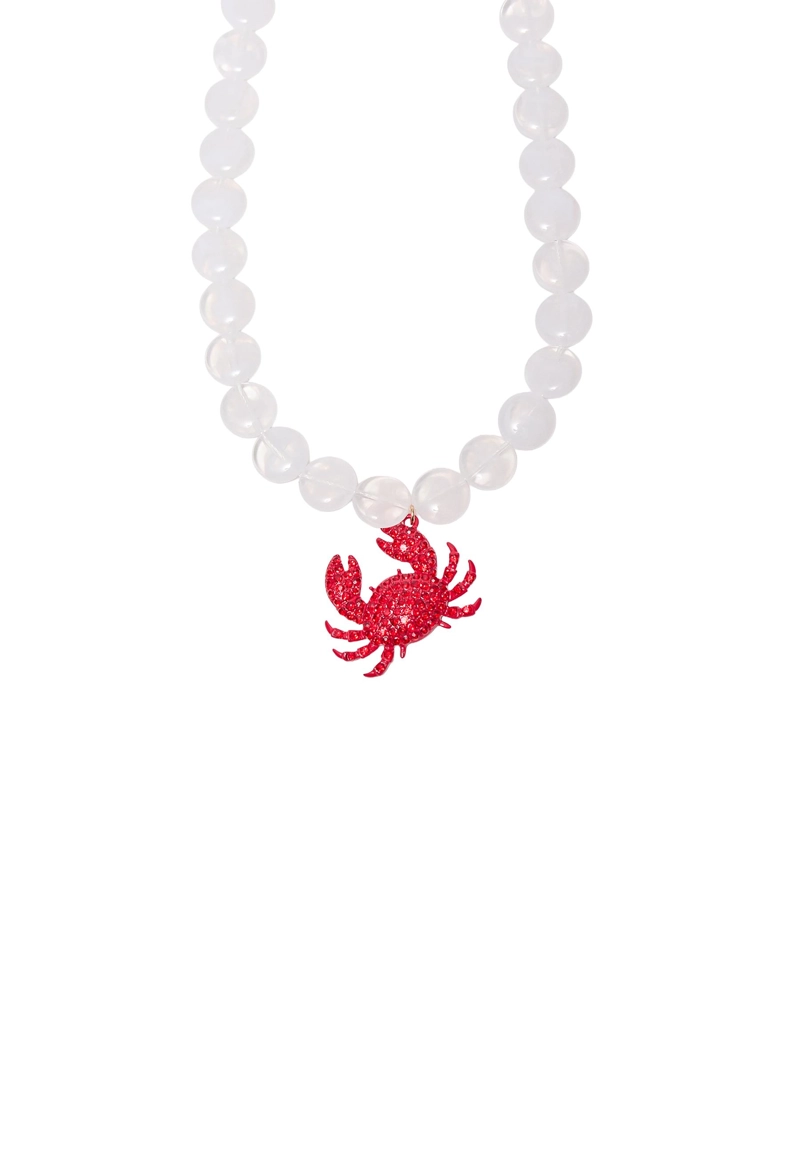 Ожерелье «Краб» с блестящей отделкой