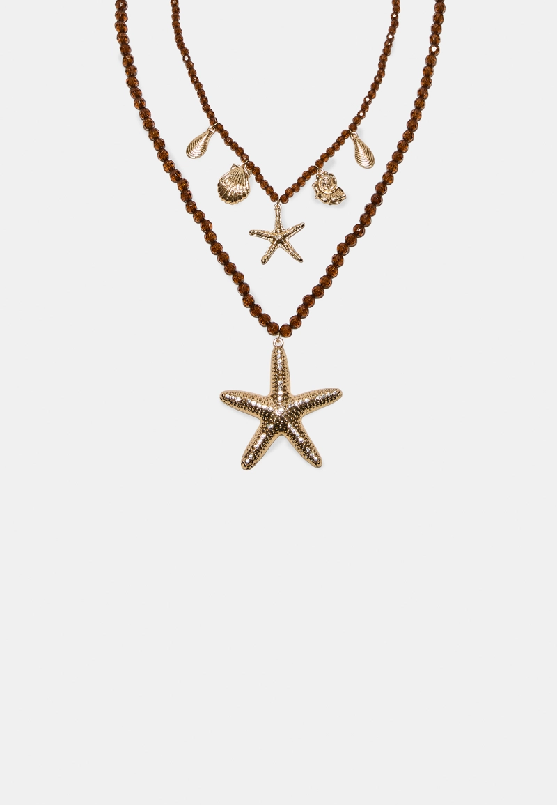 Набор из 2 ожерелий с подвесками «Морская звезда»
