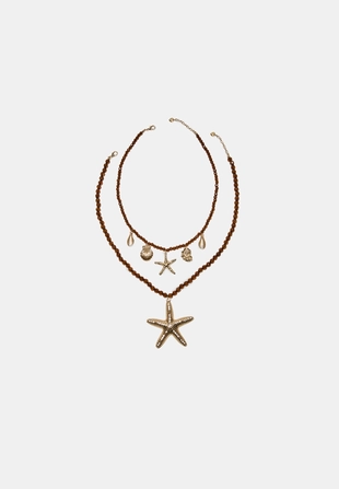 Набор из 2 ожерелий с подвесками «Морская звезда»- Заказать в России