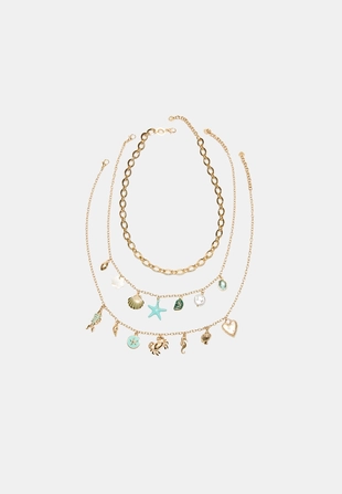 Набор из 3 колье с морскими подвесками- Заказать в России