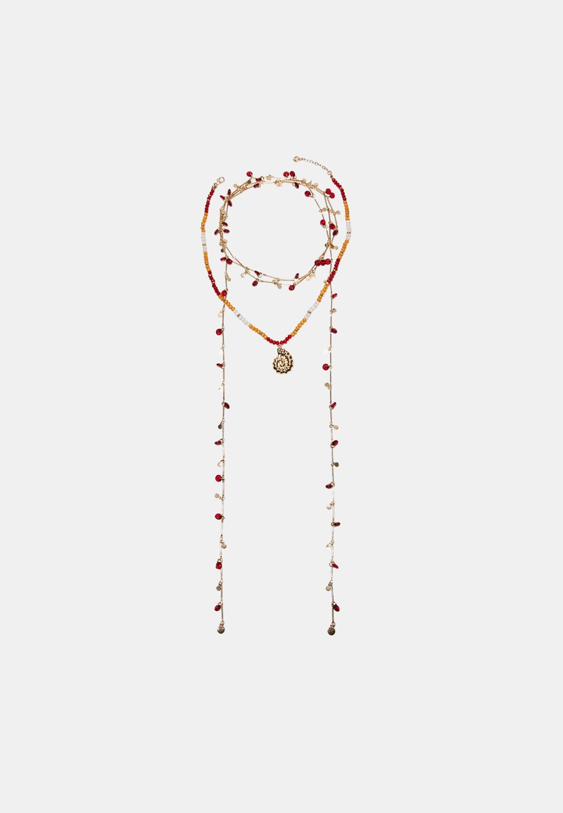 Набор из 2 колье с ракушкой