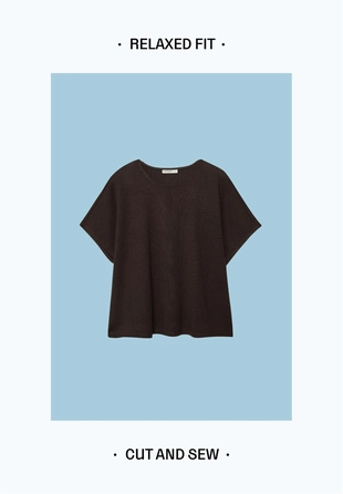 Футболка с эффектом накидки- Заказать в России