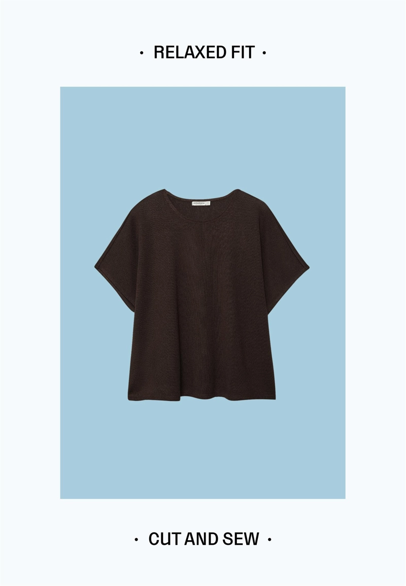 Футболка с эффектом накидки