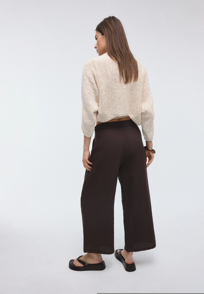 Брюки-кюлоты рустик