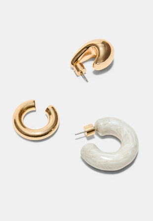 Набор из 2 серег и каффов- Заказать в России