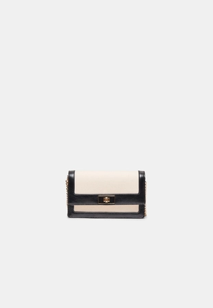 Комбинированная сумка-слинг из канваса- Заказать в России