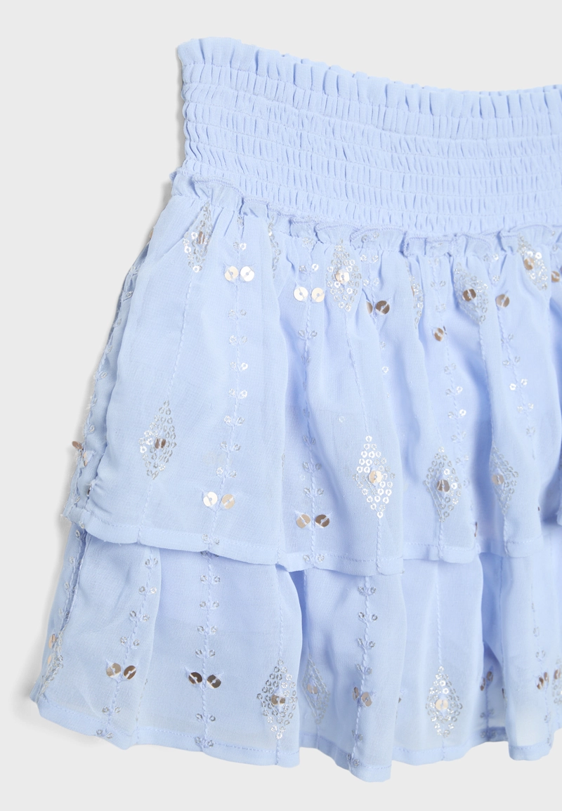 Мини-юбка с вышивкой