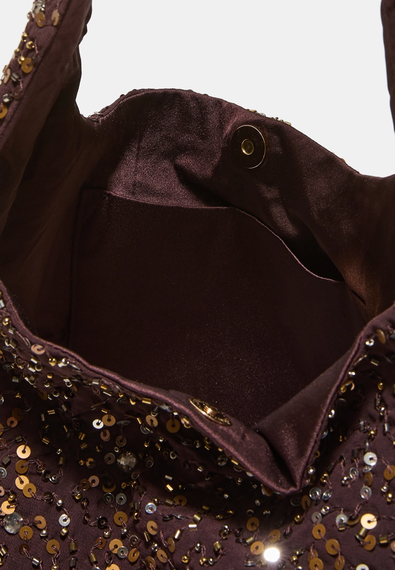 Сумка на плечо с пайетками