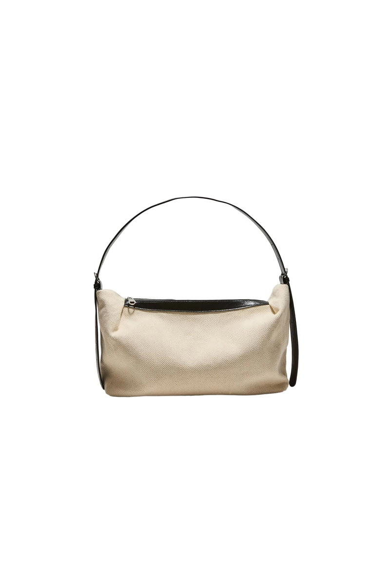 Комбинированная сумка-шопер из канваса