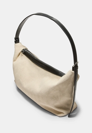 Комбинированная сумка-шопер из канваса- Заказать в России