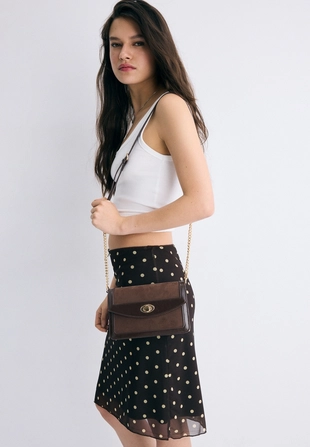 Комбинированная сумка через плечо- Заказать в России