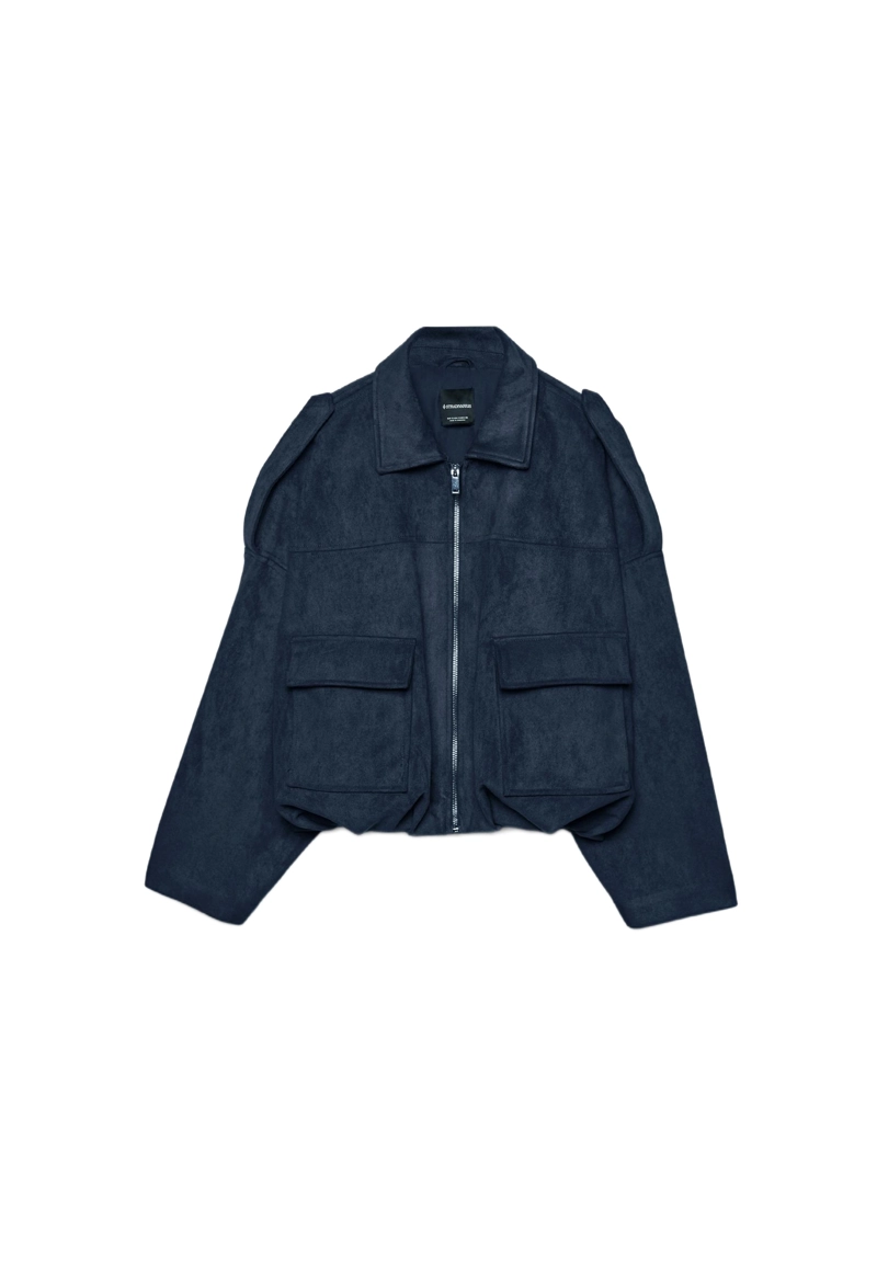 Куртка-баллон из искусственной замши