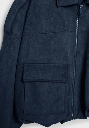 Куртка-баллон из искусственной замши- Заказать в России