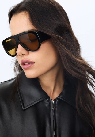 Стеганая куртка-бомбер из искусственной кожи- Заказать в России