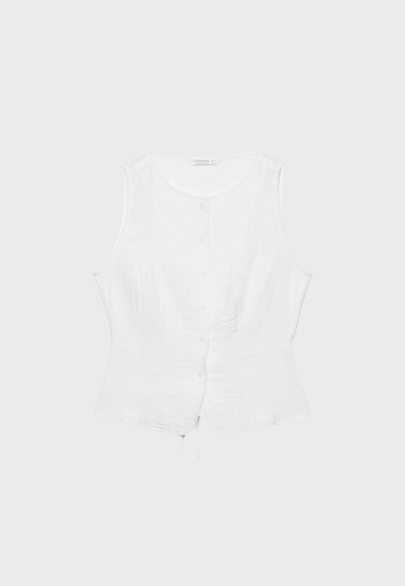 Жилет на пуговицах