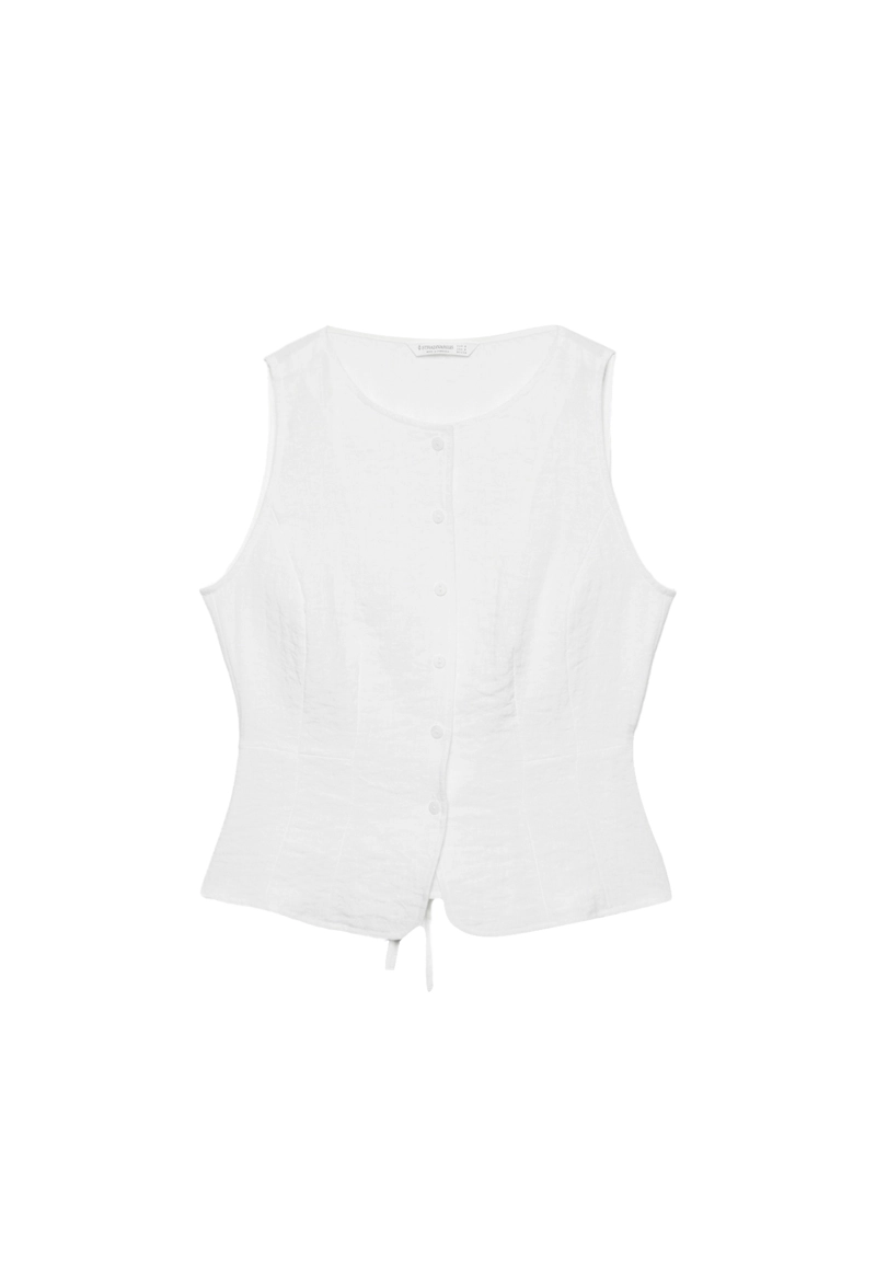 Жилет на пуговицах