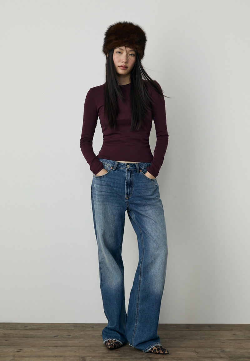 Базовая футболка с длинными рукавами