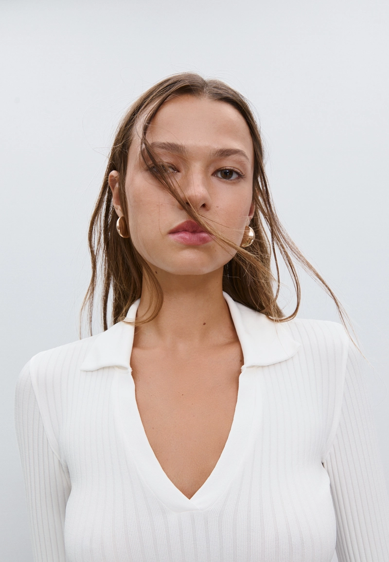 Бесшовная футболка-поло