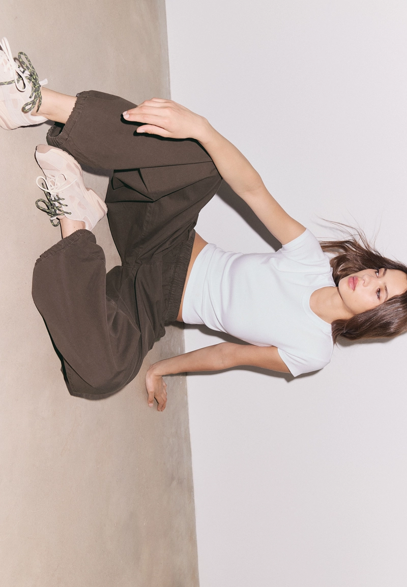 Брюки Barrel из поплина со стопперами