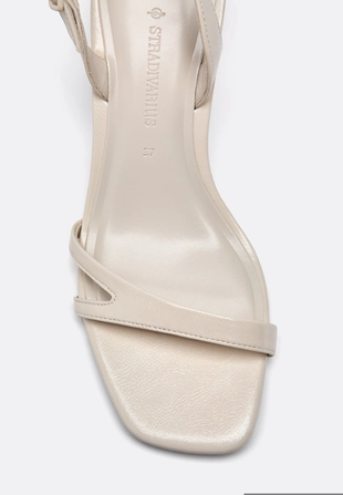 Босоножки на каблуке с вырезами- Заказать в России