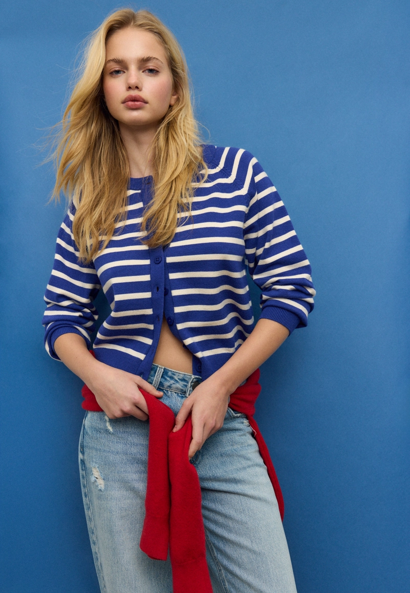 Трикотажный кардиган с пуговицами и рукавами реглан