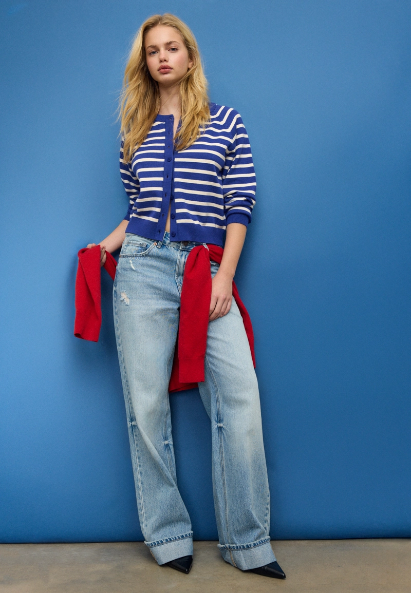 Трикотажный кардиган с пуговицами и рукавами реглан