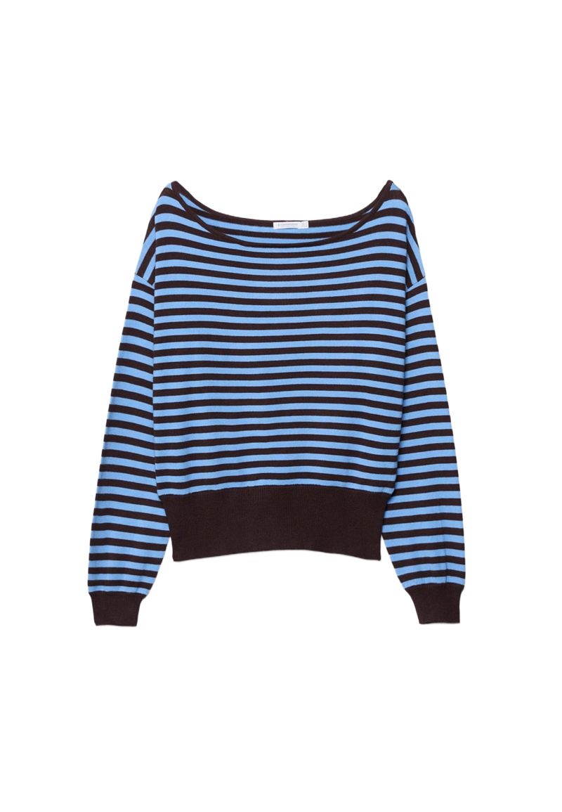 Асимметричный трикотажный свитер