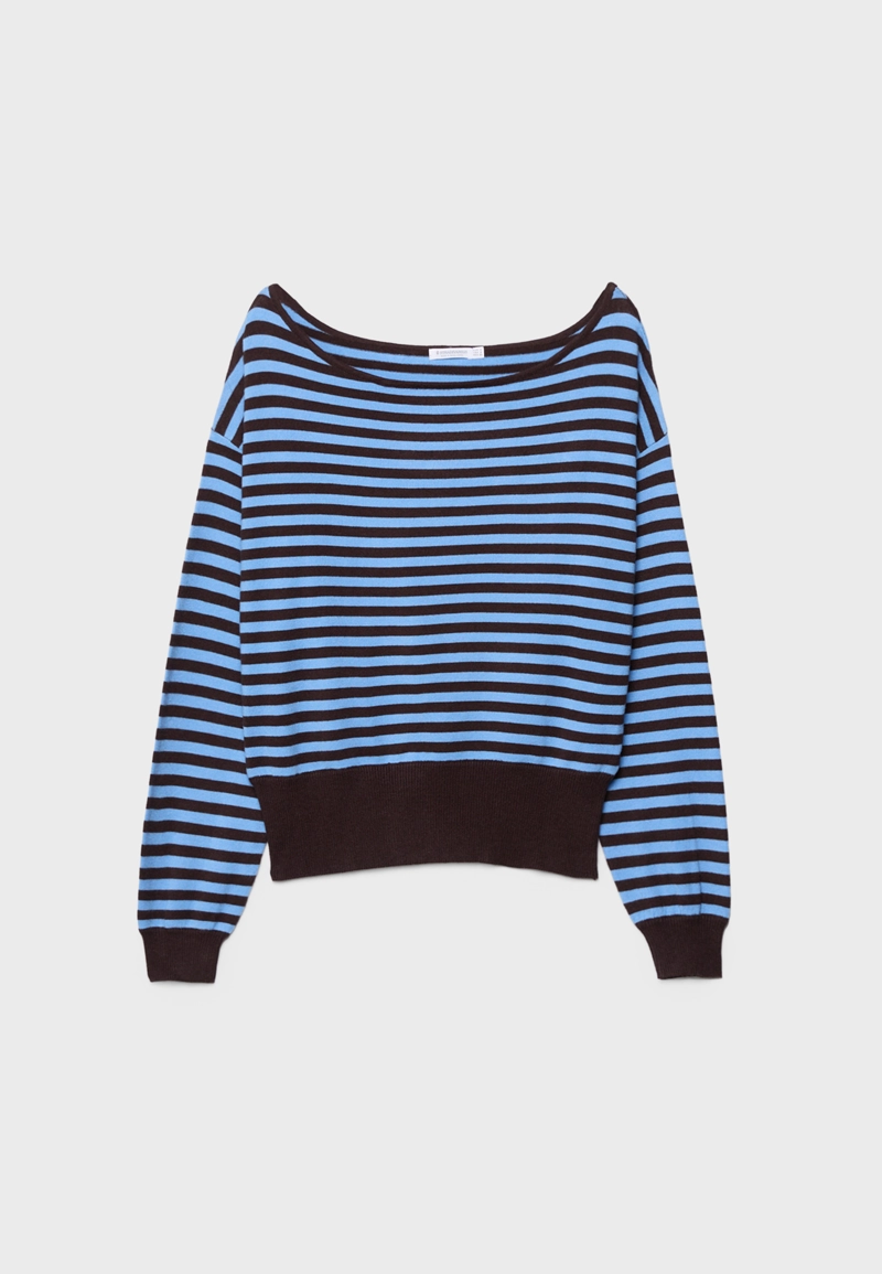 Асимметричный трикотажный свитер