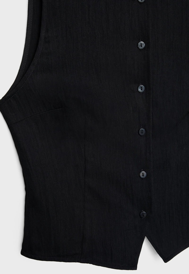 Текстурный топ на пуговицах