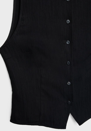 Текстурный топ на пуговицах- Заказать в России