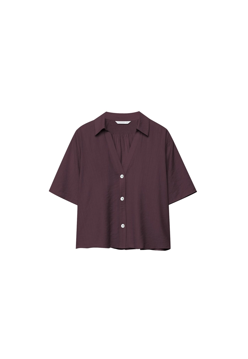 Рубашка свободного кроя на пуговицах