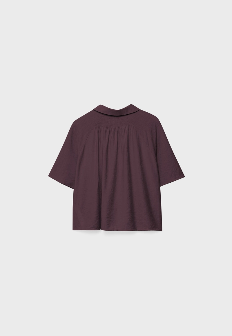 Рубашка свободного кроя на пуговицах