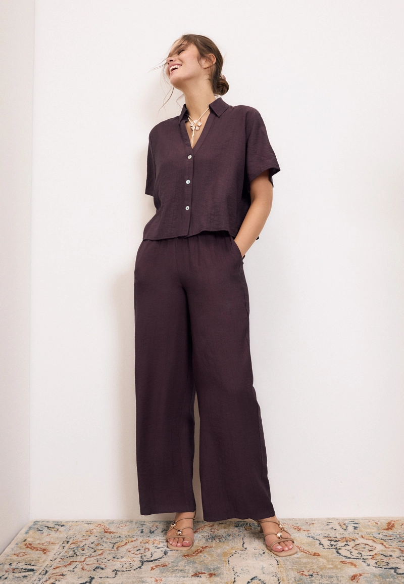 Рубашка свободного кроя на пуговицах