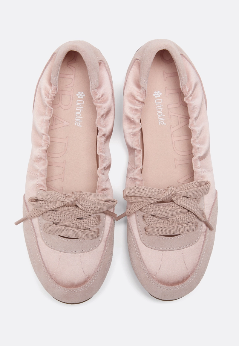 Спортивные балетки с кожаными деталями