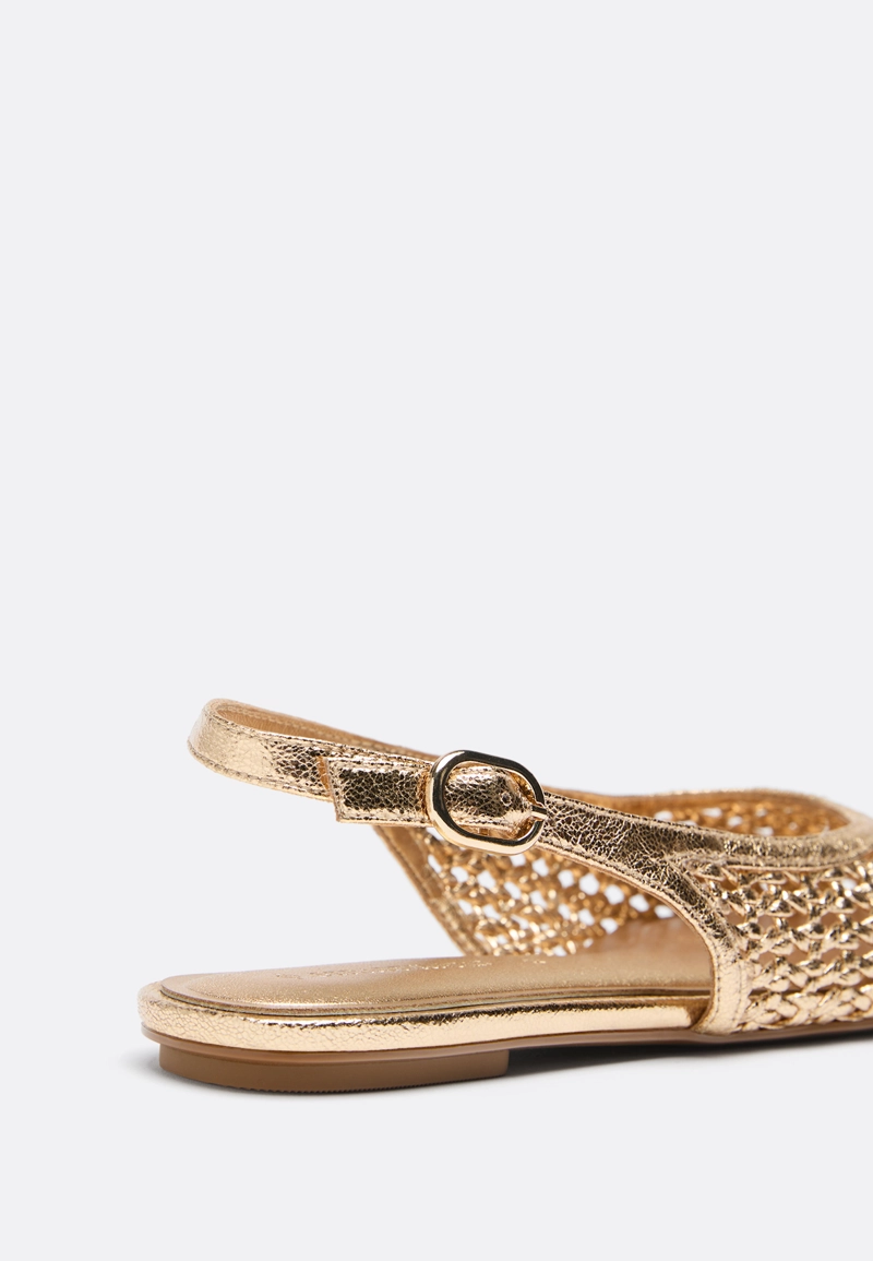 Плетеные эспадрильи без задника