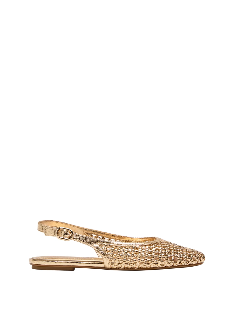 Плетеные эспадрильи без задника