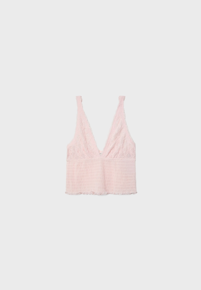 Топ в бельевом стиле «соты»