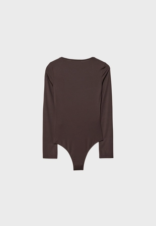 Боди из полиамида с квадратным вырезом- Заказать в России