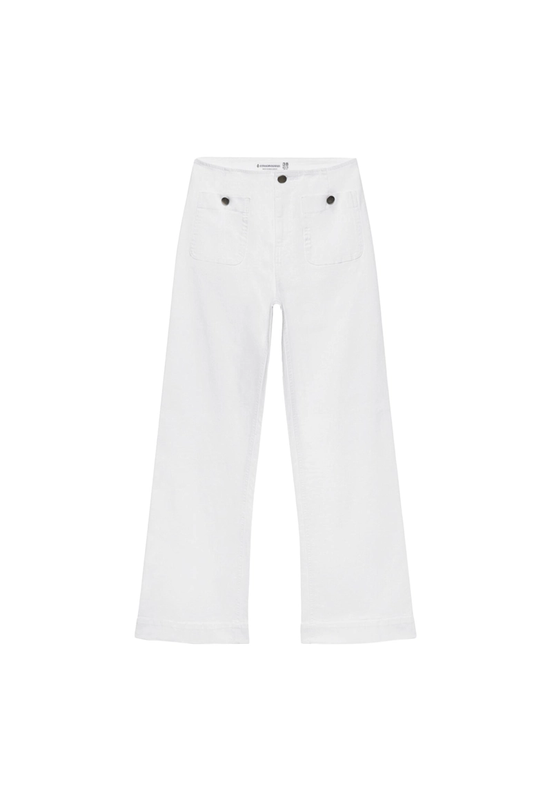 D77 Брюки в минималистичном стиле с карманами