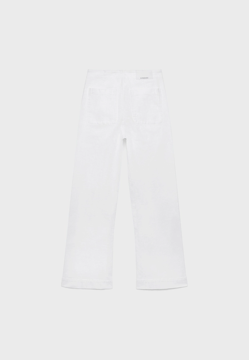 D77 Брюки в минималистичном стиле с карманами