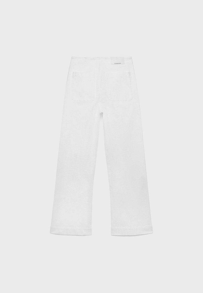 D77 Брюки в минималистичном стиле с карманами