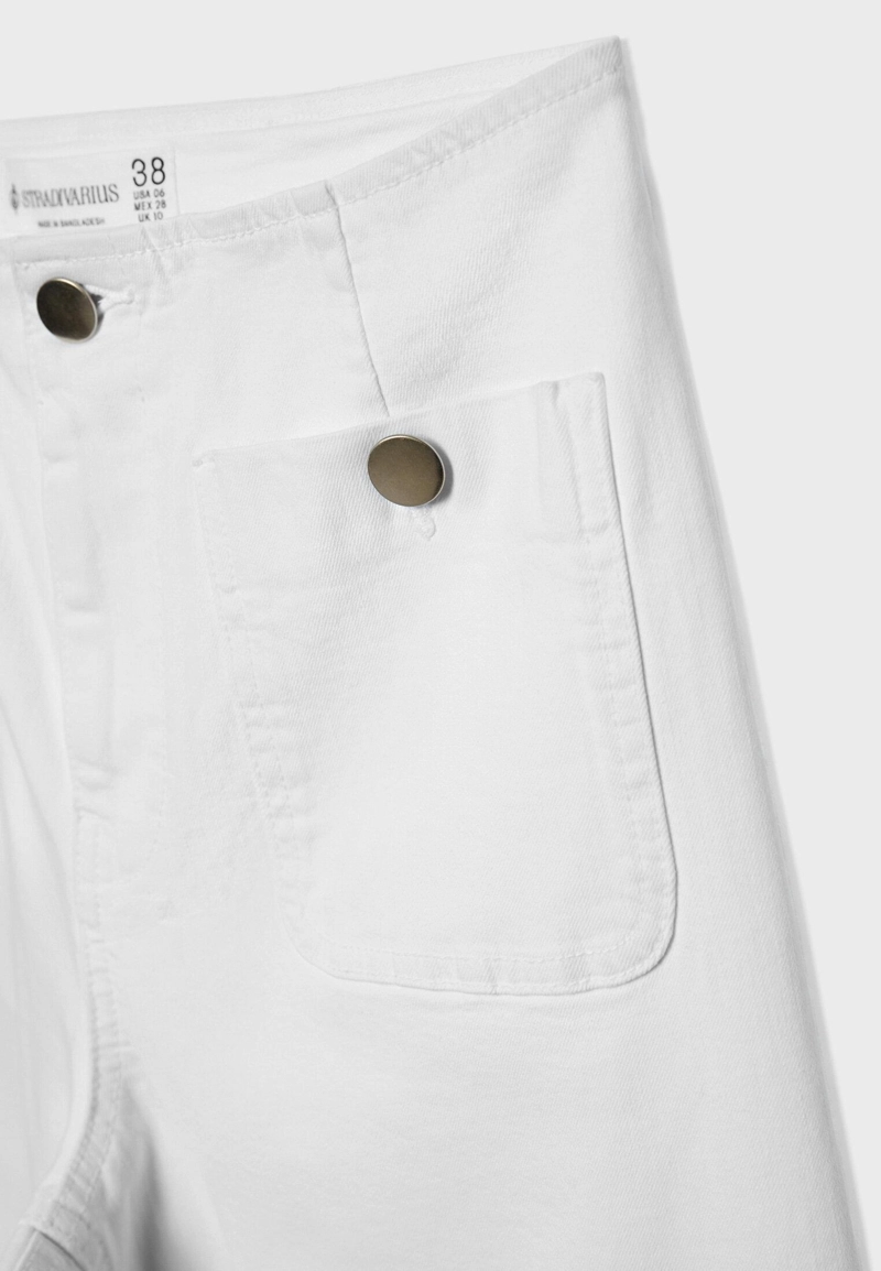 D77 Брюки в минималистичном стиле с карманами