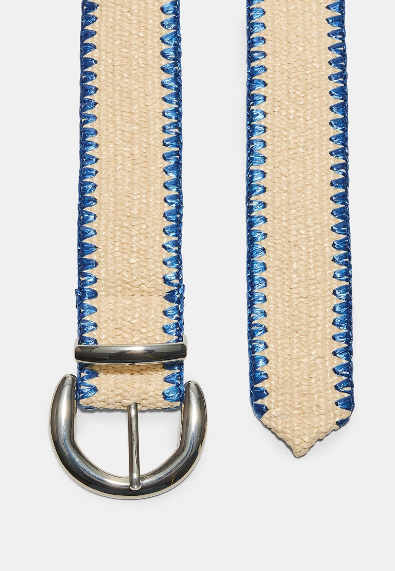 Ремень из рафии с отстрочкой